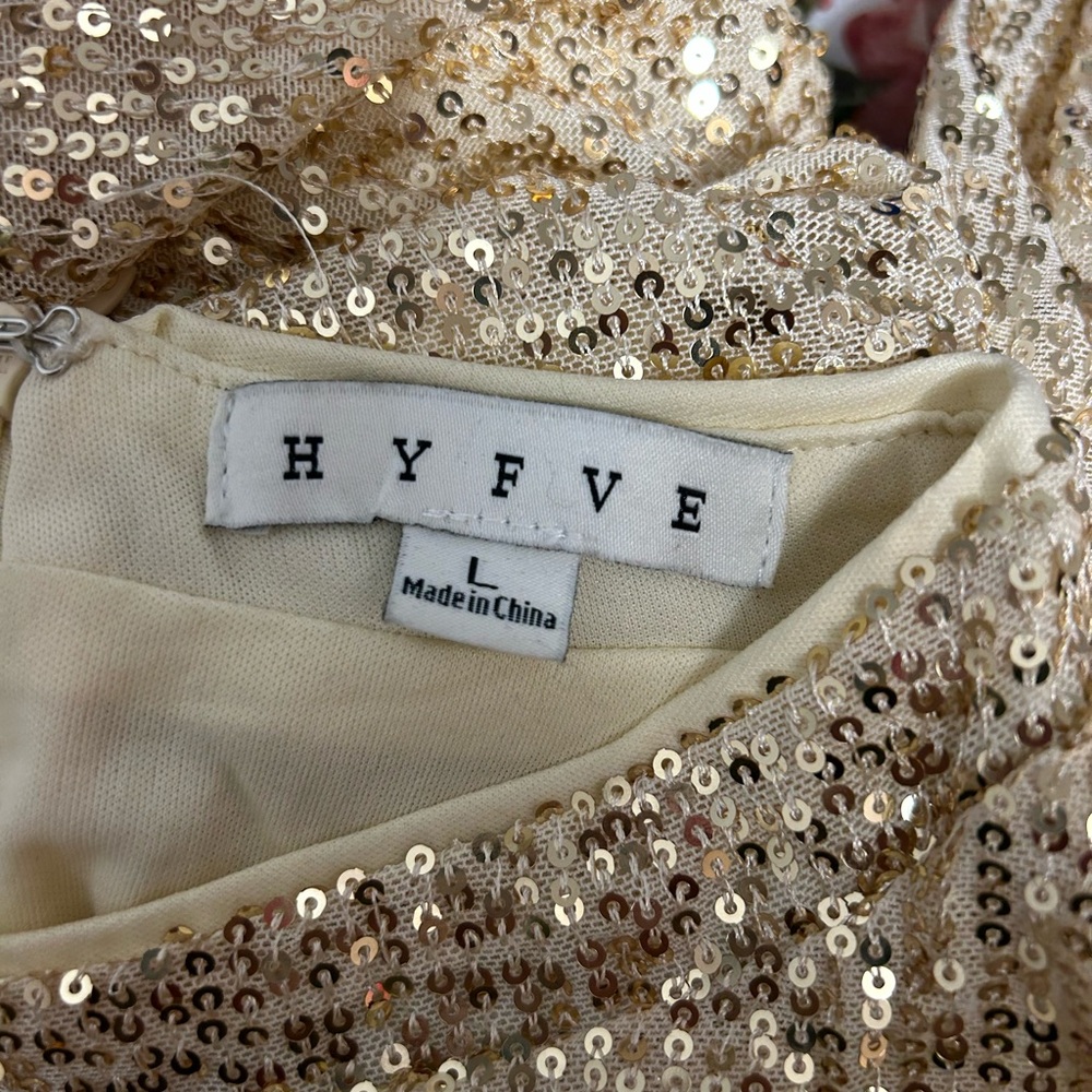 HYFVE Gold Sequin Mini Dress - Picture 8 of 10
